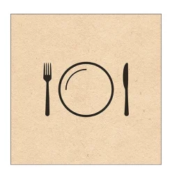 Ambiente Papierservietten Recycled Mahlzeit, Nice Dinner,33x33cm