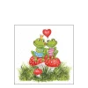 Ambiente Papierservietten verliebte Frösche, Frogs in Love, 25x25cm