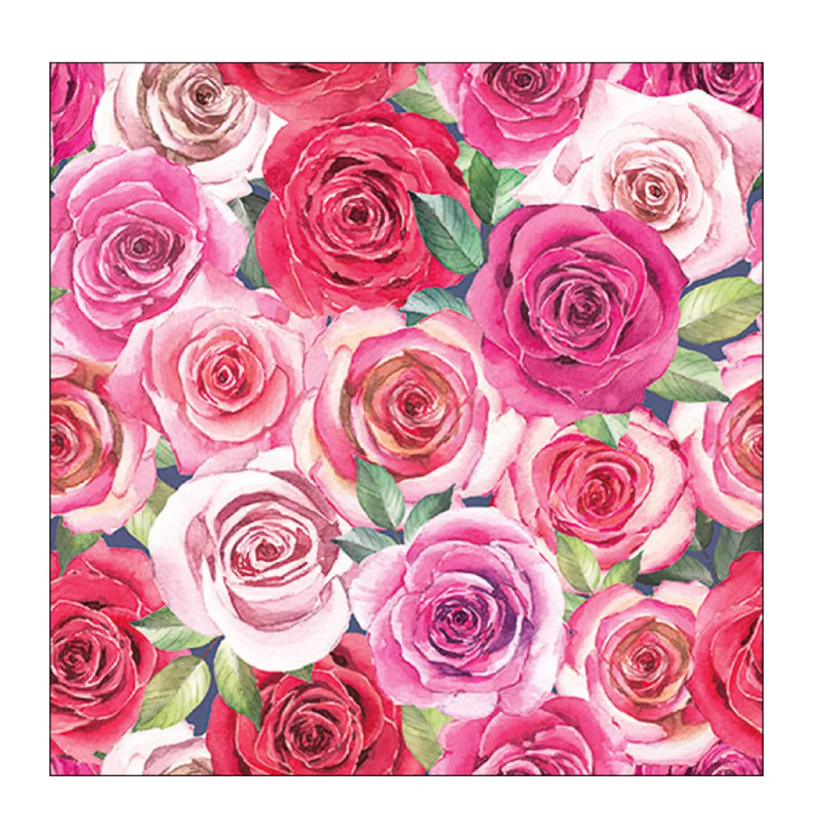 Ambiente Papierservietten Rosen rot-pink, Ariana, 33x33cm
