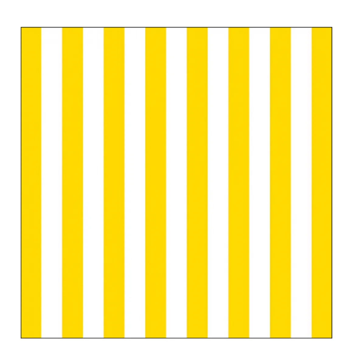 Ambiente Papierservietten gestreift gelb, Stripes Yellow, 33x33cm