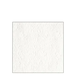 Ambiente Papierservietten Elegantes Weiß, 25x25cm
