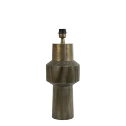 Art Deco Lampenfuß Briska, Antik-Bronze, 33cm, Light & Living