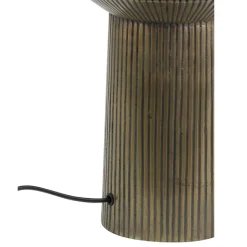 Art Deco Lampenfuß Briska, Antik-Bronze, 33cm, Light & Living