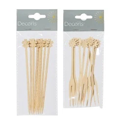 Bambusgabeln, Holzspieße 14cm, 8St/Packg.