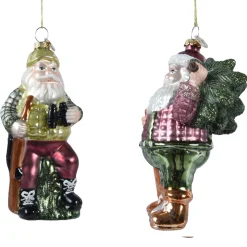 Baumschmuck Weihnachten, Weihnachtsmann Jäger, 13cm, Kaemingk