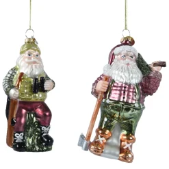 Baumschmuck Weihnachten, Weihnachtsmann Jäger, 13cm, Kaemingk