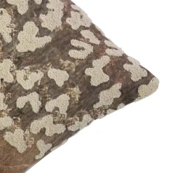 Baumwoll Kissen Hirsch, Hirsch im Gras bestickt, 45x45cm, Mars & More