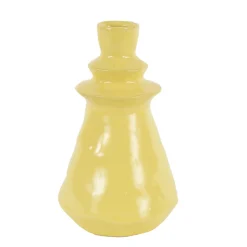 Blumenvase Palermo gelb, 12x20cm, Keramik