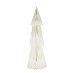 Deko Baum Papier, Papierbaum Tannenbaum, faltbar, weiß, 31x90cm
