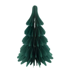 Deko Baum Papier, Papierbaum Tannenbaum, faltbar, dunkelgrün, 25x38cm