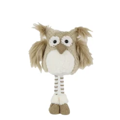 Deko Eule, Plüscheule Hoo auf langen Beinen, 40cm