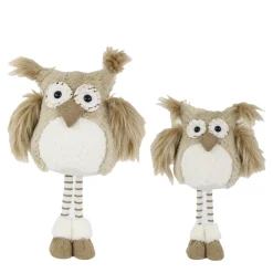 Deko Eule, Plüscheule Hoo auf langen Beinen, 52cm
