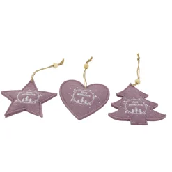 Deko Herz Weihnachten, Filzherz Frohe Weihnachten, beere, 10x11cm, Hänger-Copy