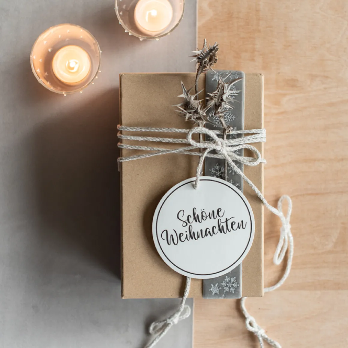 Deko Hänger Schöne Weihnachten, Papierhänger rund Ø10cm, 10St/Btl, Halbach