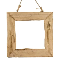 Deko Holzrahmen natur, Naturrahmen mit Juteseil, 38x38cm, DIJK Natural Collections