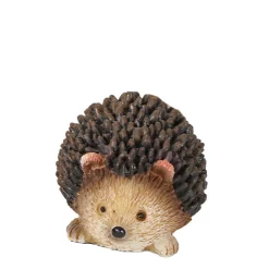 Deko Igel, kleiner brauner Igel aus Polyresin, 4x3x2cm