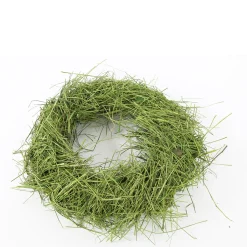 Deko Kranz Gras, Graskranz grün gefärbt, Ø30cm
