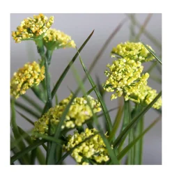 Deko Kunstpflanze Wiesenblume, Wiesenblumen gelb mit Erdballen, 22cm, DPI GmbH