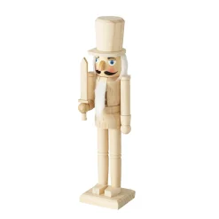 Deko Nußknacker Havre, Holzfigur mit Helm und Schwert, 38cm, Holz, Boltze Home Collections