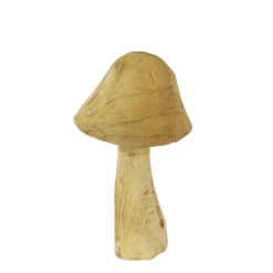 Deko Pilz Naturholz, Holzpilz Natur, 22cm