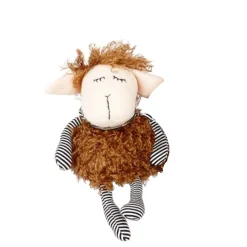 Deko Schaf Lucile, Plüschschaf schlafend, 24cm