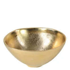Deko Schale gold antik, Metallschale Weihnachten, Ø14cm