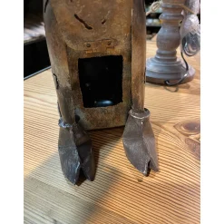 Deko Steinbock, Steinbock aus Metall, braun, 54x38cm, Medusa