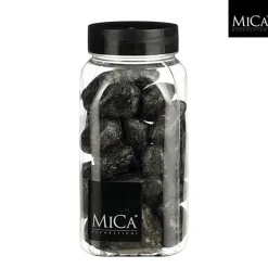 Deko Steine groß schwarz, 40-50mm, 650ml, Mica Decorations