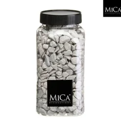 Deko Steine Marbles hellgrau, 9-13mm, 650ml, Mica Decorations Material:  Steine - Marbles