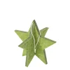 Deko Stern grün, Filzstern grün in 3-D, Weihnachtsstern, 15cm