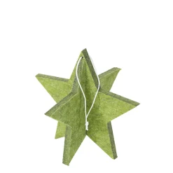 Deko Stern grün, Filzstern grün in 3-D, Weihnachtsstern, 15cm