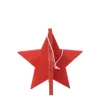 Deko Stern rot, Filzstern rot in 3-D, Weihnachtsstern, 15cm