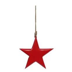 Deko Stern rot, Weihnachtsstern rot, Holzstern, 20cm, Sternhänger
