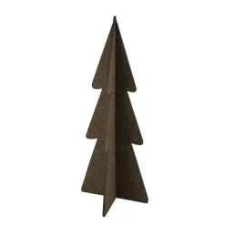 Deko Tannenbaum aus Filz, große schlichte Filztanne braun, 120cm