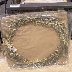 Deko Trockenblumen im Ring, natur, Ø45cm, DIJK