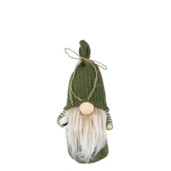 Deko Wichtel, kleiner Weihnachtswichtel mit Kaffeebecher to go, 28cm