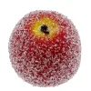 Deko Winterobst Apfel rot, Apfel gefrostet rot, Ø9cm