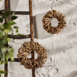 Dekokranz Rattan, Bastelkranz Rattangeflecht, Ø30cm