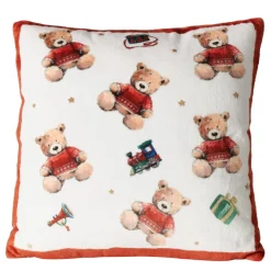 Deko Plüschkissen Bailey Bär, 45x45cm, Boltze Home Collections
