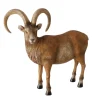 Deko Steinbock Poldie, Steinbock stehend, dunkles braun, 23cm, Boltze Home Collection