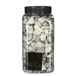 Deko Steine Marbles hellgrau, 7-15mm, 650ml, Mica Decorations