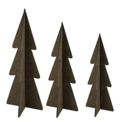 Deko Tannenbaum aus Filz, große schlichte Filztanne braun, 60cm