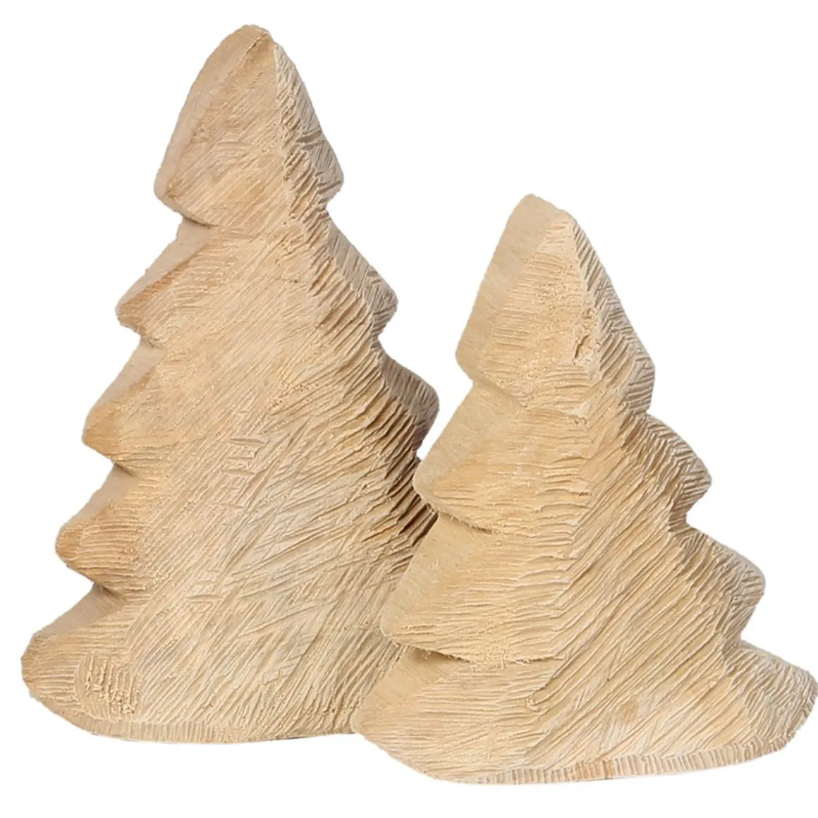 Deko Tannenbaum Natur, Tanne aus Naturholz sägerau, 18cm, WMG Grünberger