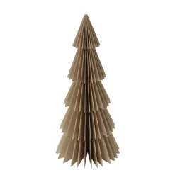 Deko Tannenbaum Papier, Papierbaum Tanne taupe, Fächerbaum, 30cm