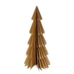 Deko Tannenbaum Papier, Papierbaum Tanne braun, Fächerbaum, 20cm