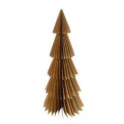 Deko Tannenbaum Papier, Papierbaum Tanne braun, Fächerbaum, 30cm