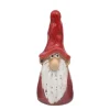 Deko Wichtel Santa Marta rot, Keramikwichtel Weihnachten, 11cm