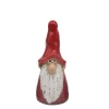 Deko Wichtel Santa Marta rot, Keramikwichtel Weihnachten, 8,5cm