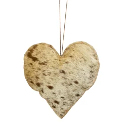 Fell Herz, Kuhfellherz braun-weiß, 20cm, Hänger, Mars & More