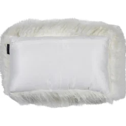 Fellkissen Schaf, Schaffellkissen, weiß, 35x50cm, Mars & More